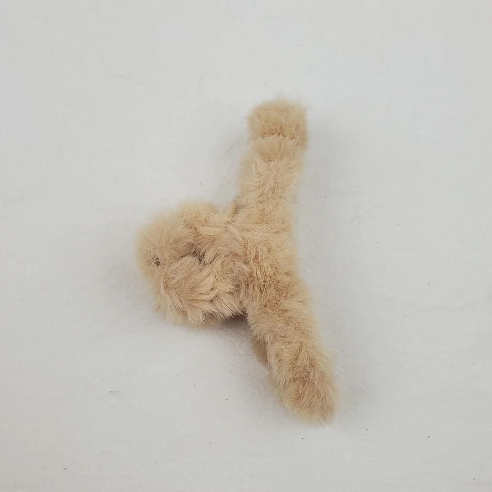 Plush hair claw clip hair accessories